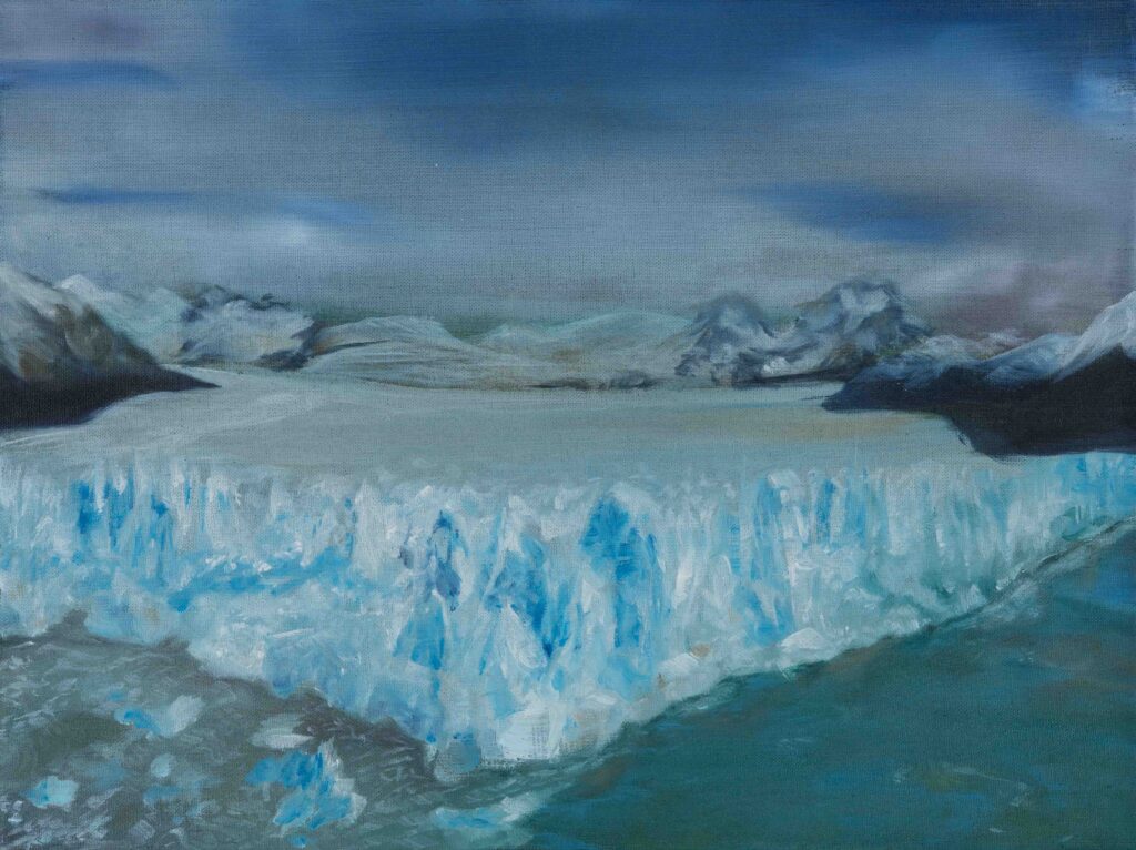 Was es durch Zeiten bekam
2019
Oil on canvas
30 x 40 cm