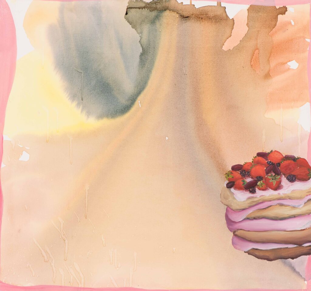 Erdbeerhamburger
2017
Oil and ink on canvas
75 x 80 cm