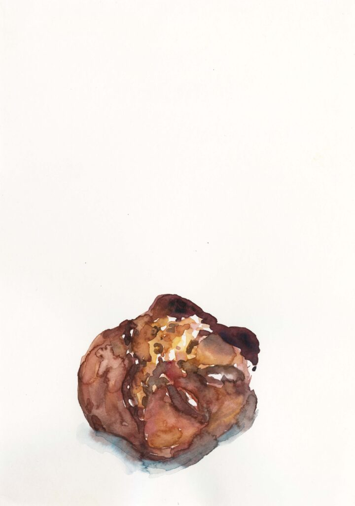 Sunday Manna
2017
Aquarell on paper
20,9 x 14,7 cm