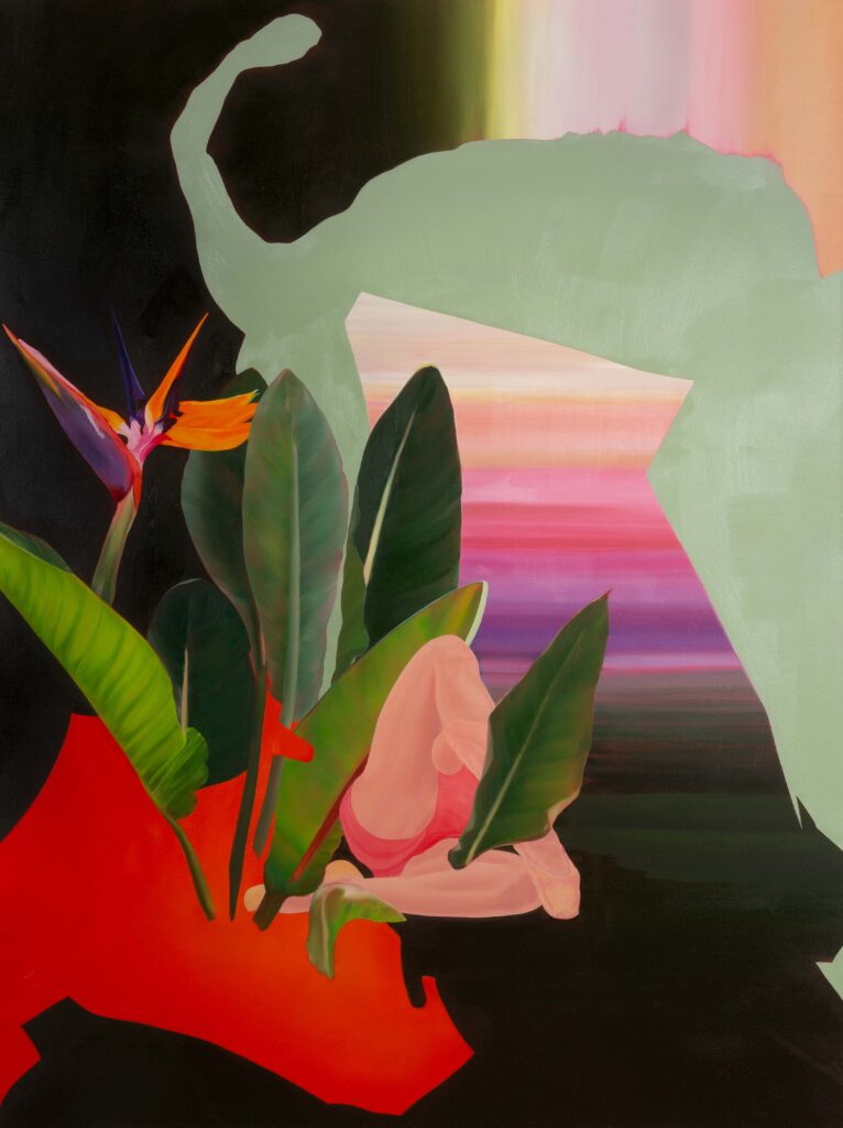 Off Stage
2022-2023
Oil and acrylic on canvas
160 x 120 cm