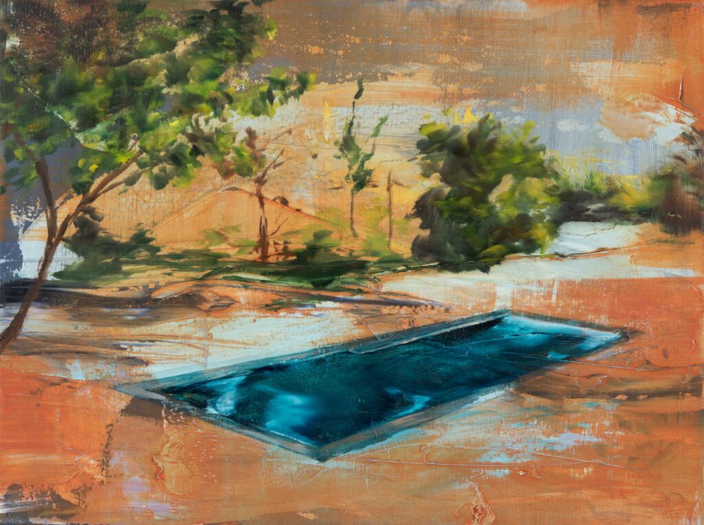 Der Sommer war sehr gross
2019
Oil and ink on canvas
30 x 40 cm